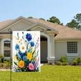 thumbnail image 2 of Amhnf Linen Garden Flag With Colorful Wildflowers For Home Outdoor Garden Yard Decor 12x18 inch, 2 of 5