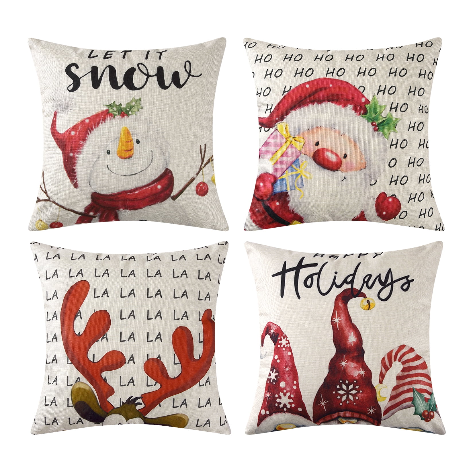 CAROMIO Gnomes Christmas Pillow Covers 18x18 for Home Indoor Outdoor