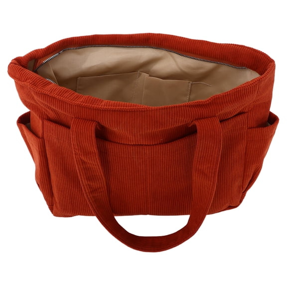 LOLIPPYY Japanese Orange Canvas Tote Bag Casual Large Capacity Crossbody Purse