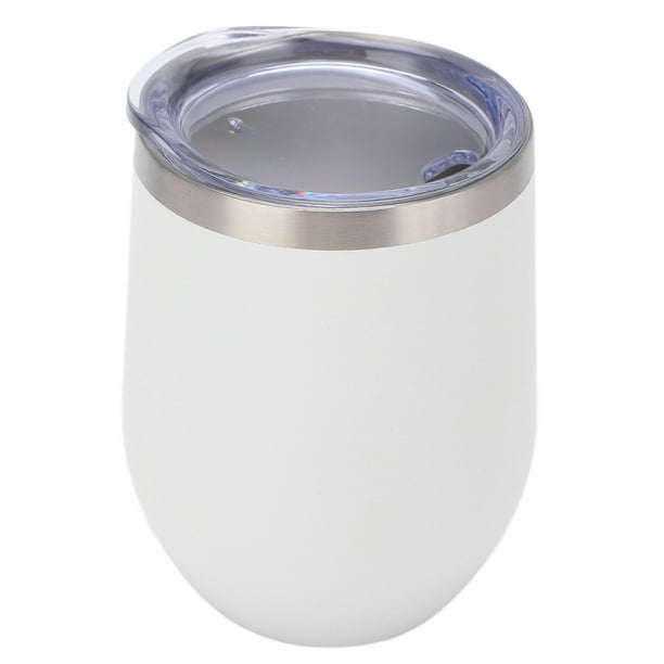 Copa de vino sin tallo ANGGREK de Acero inoxidable 12 Oz Antisalpicaduras Con Tapas