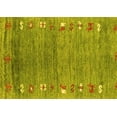 thumbnail image 1 of Ahgly Company Indoor Rectangle Abstract Yellow Contemporary Area Rugs, 5' x 8', 1 of 4
