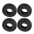 thumbnail image 3 of Pneus de Micro Crawler, 4Pcs Forte Amorti Pneu de Roue en Caoutchouc Souple Meilleure Adhérence Haute Résistance à l'Usure pour 1/24 pour pour SCX24 Axial Type A, Type B, 3 of 7
