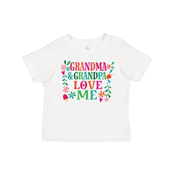 Inktastic Grandma Grandpa Love Me Girls Girls Toddler T-Shirt