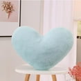 thumbnail image 3 of Extra Large Fluffy Heart Pillows - Ultra Soft Fur Decorative Throw Pillows 15x20 Inches - Cute Bedroom Living Room Decor Cushions for Women Girls Romantic Gifts, 3 of 4
