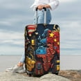 thumbnail image 7 of Fuzoiu World Map Of Digital Circuits Print Suitcase Cover,Washable Luggage Covers for Suitcase,Elastic Luggage Protector Cover,Scratch Resistant Travel Suitcase Covers-Small, 7 of 7