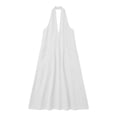 thumbnail image 5 of Wovilon Women's V-Neck Sleeveless Halter Maxi Dress with Pockets, Cotton Blend Loose Fit Casual Summer Long Style for Beach Vacation and Daily Wear, 5 of 5