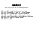 thumbnail image 2 of CMX Front Rear Disc Brake Rotors Kit for Car Volvo S70 850 V70 C70 K8-101259, 2 of 8