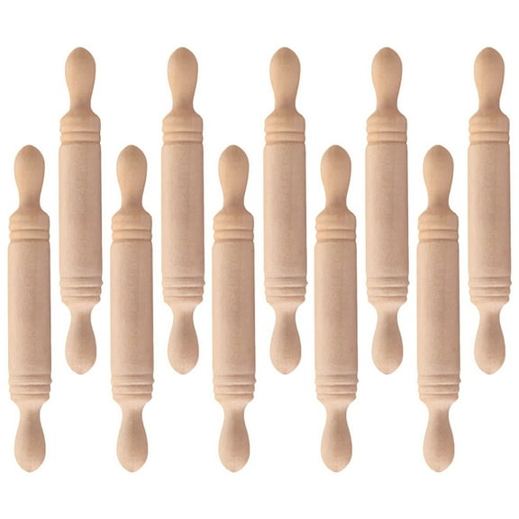 36 Pcs Toy Mini Rolling Pins for Crafts Miniature Small Child