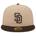 thumbnail image 2 of Men's New Era Khaki San Diego Padres 59FIFTY Fitted Hat, 2 of 6