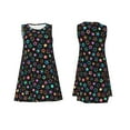 thumbnail image 7 of Uemuo Multi-Colored Stars Pattern Women’s Sleeveless Dress – Casual Summer A-Line Dress, Stylish and Comfortable Sundress for Hot Weather, 7 of 7