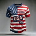 thumbnail image 5 of USA Soccer Jersey for Men, 2026 USA Soccer Short Sleeve United States Team Fan International Football Shirt, Retro Streetwear Crewneck Top, 5 of 8