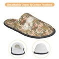 thumbnail image 3 of KLL Mandala Slippers for Women Men House Slip on Indoor Outdoor Bedroom Furry Fleece Lined Ladies Comfy Anti-Skid Rubber Hard Sole-Medium, 3 of 8