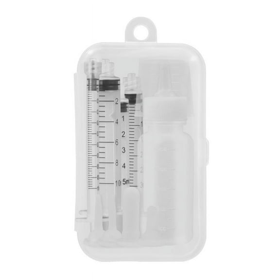 XISAOK Pet Feeding Bottle Nipple Syringes Feeder Set Nursing Tools Kit Milk Dispenser