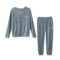 thumbnail image 6 of Thick Fleece Pajamas Women 2 Piece Fuzzy Fleece Lounge Sets Soft Warm Plush Pullover Tops Sleep Pants Soft Pjs Cute Winter Outfits 2 Soft Pjs Cute Winter Outfits, 6 of 6