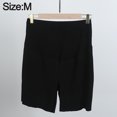 thumbnail image 2 of Los pantalones cortos de maternidad sobre el vientre de las mujeres apoyan los pantalones cortos de maternidad pantalones cortos transpirables,negro,M, 2 of 6