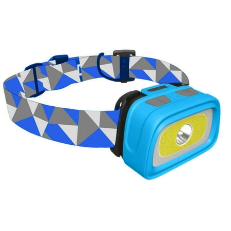 HAWK Headlamp Flashlight - 280 Lumen Headlight with Red/Green Light and Tail Light, 7 Lighting Modes, Perfect for Trail Running, Camping, Hiking and More, Adjustable Headband, 3 AAA Batteries (Best Trail Running Headlamp 2019)