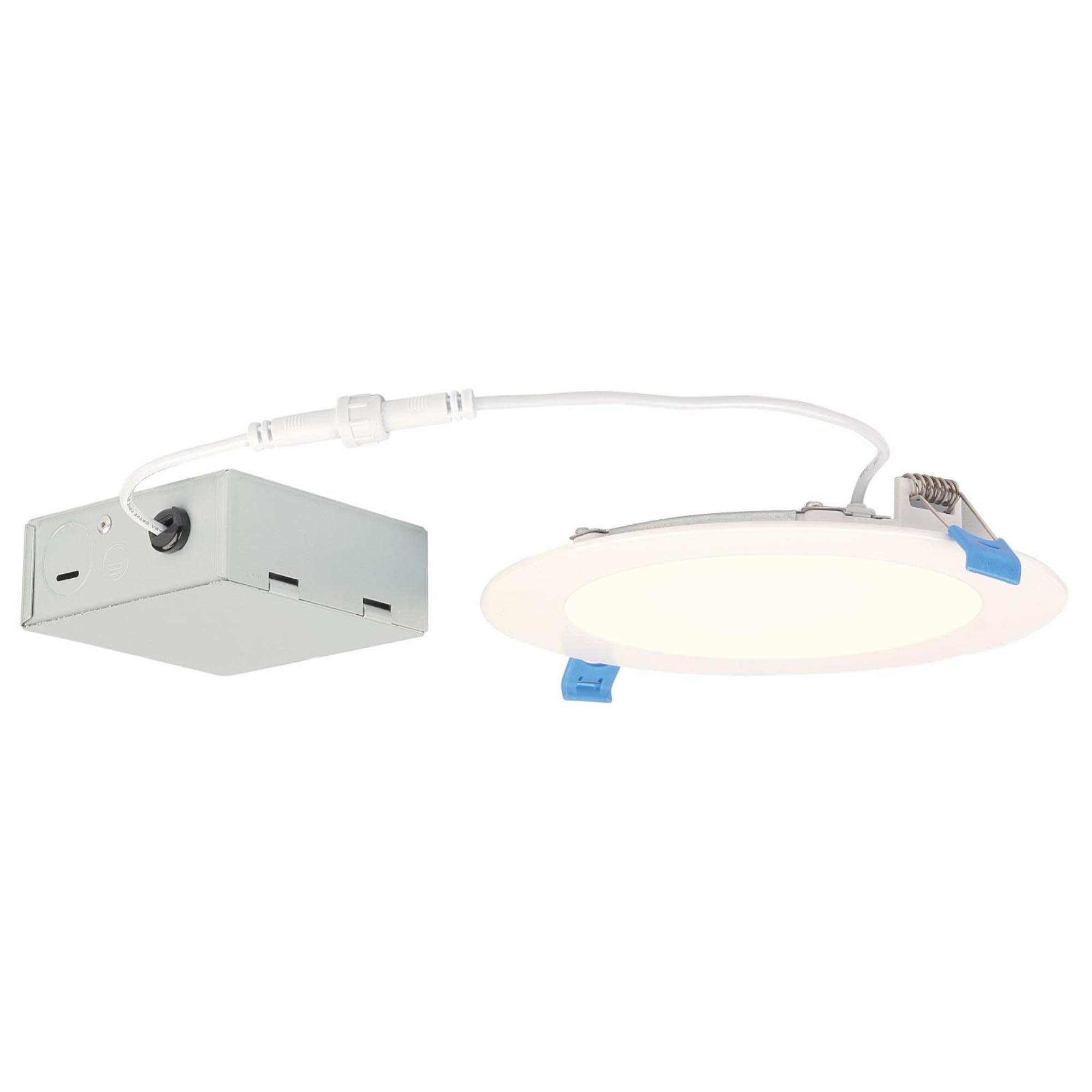 12W Slim Recessed LED Downlight 6 in. Dimmable 3000K, 120 Volt, Box