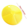 thumbnail image 3 of Conchiglioni Pasta Board Tool with Four Ridges for Making Shell-Shaped Pasta, 15 cm Diameter, ABS Plastic, Yellow, 3 of 7