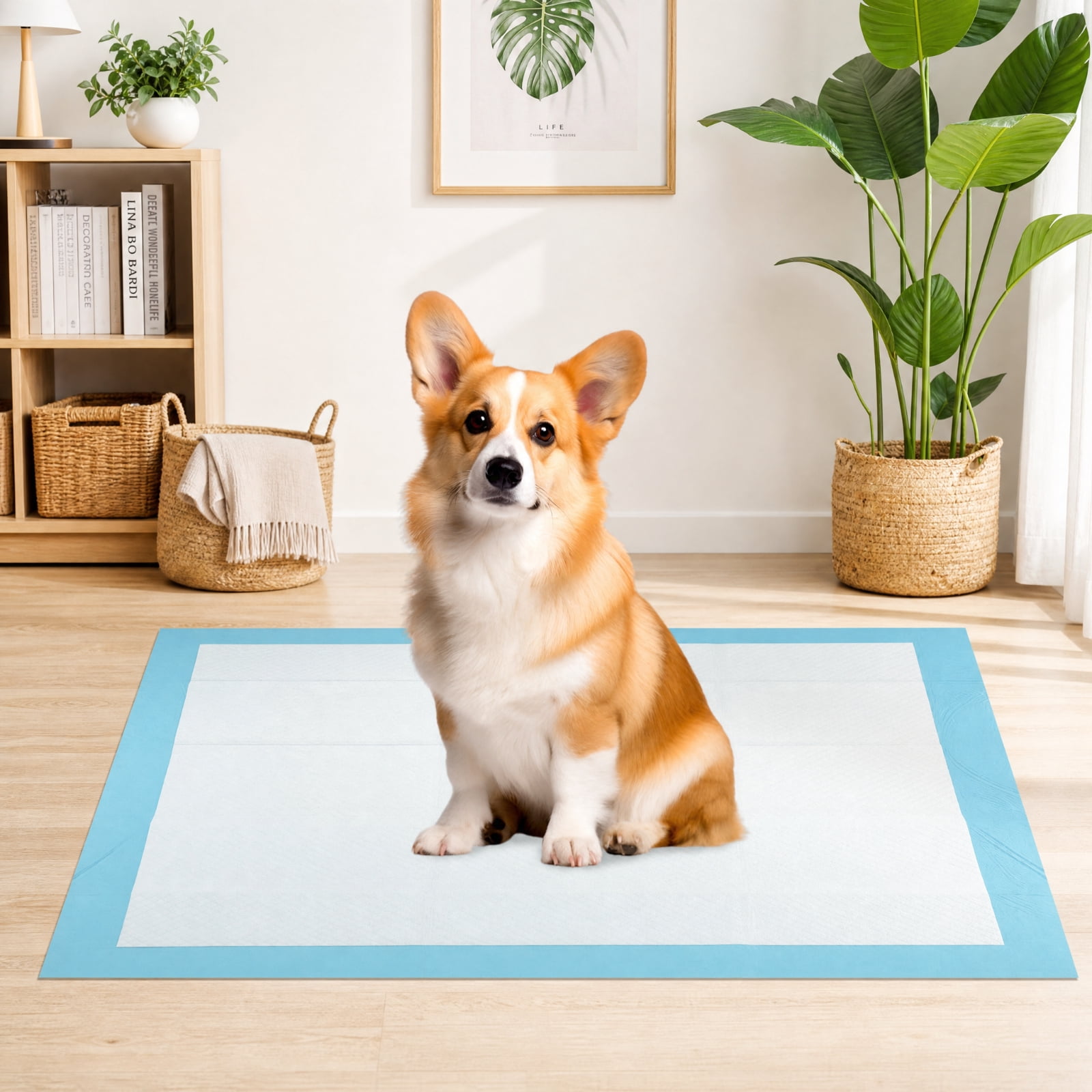SUGIFT Pet Wee Pee Piddle Pads 24 x 36 Inch Super Absorbent Leak Proof Disposable Puppy Training Pads for Dogs, 150 Count, White