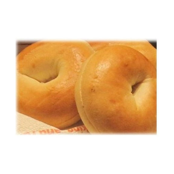 Burry Foodservice Thaw and Sell Sliced Plain Bagel, 4 Ounce 36 per case.