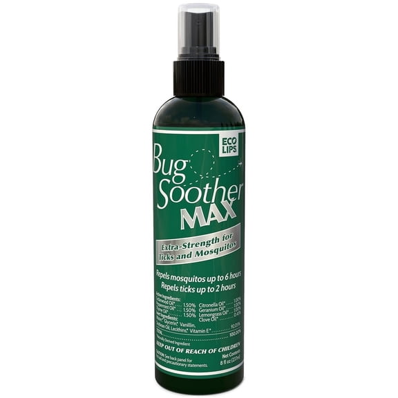 Bug Soother MAX Extra Strength Mosquito and Tick Repellent 8 fl oz.