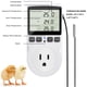 thumbnail image 3 of Controlador KABASI Termostato digital 15A 1800W 120V LCD, 3 of 7