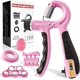 thumbnail image 1 of FLYFE Grip Strength Trainer Kit (5 Pack), Forearm Strengthener, Hand Squeezer Adjustable Resistance, Finger Stretcher, Grip Ring, Relief Ball and Finger Exerciser for Men and Women, Injury Recovery, 1 of 5