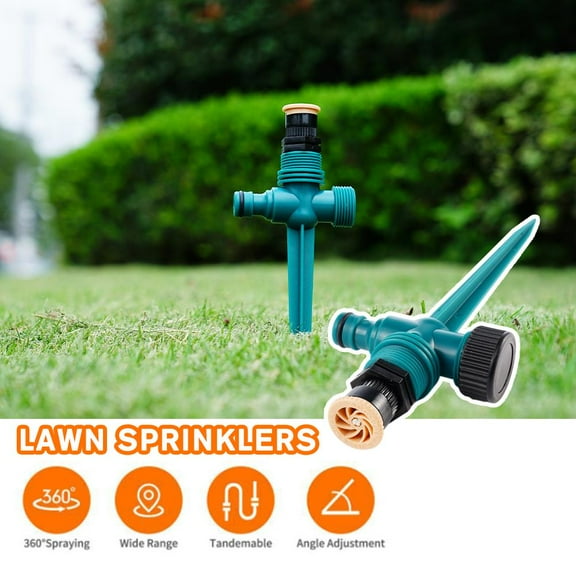 Blarkrus 360° Rotation Auto Irrigation System Garden Lawn Sprinkler Patio d Save
