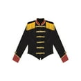 thumbnail image 4 of Haitryli Women's Ringmaster Costume Velvet Tassel Victorian Jacket Showman Cosplay Stage Shows Black 3XL, 4 of 6