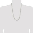 thumbnail image 2 of Diamond2Deal 925 Sterling Silver 7.8mm Concave Beveled Curb Chain Necklace for Men 26", 2 of 6