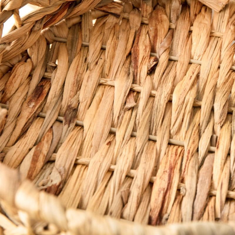 JZROCKER Handmade Hanging Woven Rattan Planter Storage Basket Flower Baskets for Home Garden Outdoor Porch Decoration
