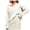 White, variant on Lovskoo 2024 Sweaters for Women Winter Trendy Long Sleeve Solid Color V-Neck Sweater Pullover Tops Blue