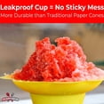 thumbnail image 5 of Super Cute Flower Cups 50Pack. Colorful, Leak Proof Small Bowls Are Perfect Snow Cone Supply, 5 of 5