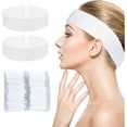 thumbnail image 1 of wonima11 100 Pack Disposable Headbands for Spa & Facials Professional Disposable Hair Bands, Facial Headbands Esthetician Supplies with Adjustable Magic Tape, 1 of 1