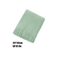 thumbnail image 3 of PEONAVET Couverture Jetée Couverture de Sofa Housse de Couverture Couverture de Sieste au Bureau Couverture de Climatisation Couverture Tricotée à Franges Couverture de Sieste Couverture de Bout de Lit, 3 of 6
