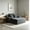 Grey, variant on AUU Plush Convertible Chaise Lounge Chair with Wide Armrest, Throw Pillows, Cup Holder, and Sleeper Sofa Bed Function, No Assembly Required for Living Room Bedroom
