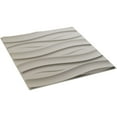 thumbnail image 6 of Ekena Millwork 19 5/8"W x 19 5/8"H Swell EnduraWall Decorative 3D Wall Panel, UltraCover Satin Blossom White (Covers 2.67 Sq. Ft.), 6 of 6