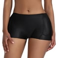 thumbnail image 2 of Lu's Chic Women's Seamless Hip Enhancer Padded Shapewear Panties Butt Lifter Shaper Hip Dip Booty Lift Boyshorts Tummy Control Shorts Underwear Black Small, 2 of 4