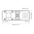 thumbnail image 2 of Placa de mesa para estufa de araña placa de mesa IGT portátil multifuncional placa de horno para exteriores accesorios para estufa SOTO Spider, 2 of 8