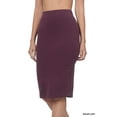 thumbnail image 1 of Zenana Women & Plus Premium Cotton Basic Bodycon Knee Length Midi Office Pencil Skirt, 1 of 3