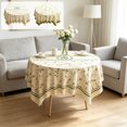 thumbnail image 7 of Round Tablecloth, Washable Table Cover, Stain Resistant Polyester Tablecloth for Coffee Table, Dining Table, Living Room, Bedroom, 7 of 7