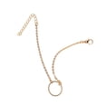 thumbnail image 2 of ziyahi Mode Boucle Cheville Délicat Réglable Résistant à l'Usure Rond Or Bracelet Cheville en Argent Valentines Jour Chaînes de Pied pour les Femmes Or, 2 of 6