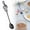 Black, variant on Hecteas Tableware,Plastic Dining Spoon,Coffee Spoon Stainless Dessert Spoon Fashionable and Music Theme Coffee Tea and Dessert Utensils(One Note Spoon-Silver)