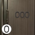 thumbnail image 2 of Números de puerta de casa de acrílico de 5 pulgadas de alto, letreros modernos negros para puerta de casa. Cero, 2 of 9
