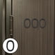 thumbnail image 2 of Números de puerta de casa de acrílico de 5 pulgadas de alto, letreros modernos negros para puerta de casa. Cero, 2 of 9
