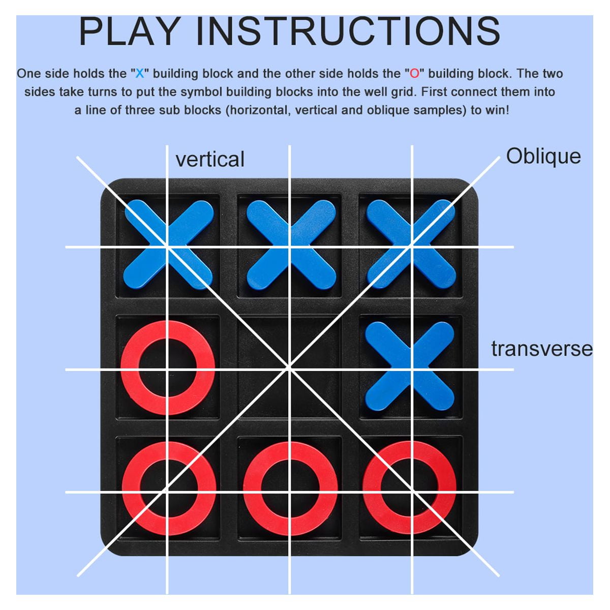 Tic Tac Toe (Bulk Pack of 24) 5x5 Foam Tic-Tac-Toe Mini Board Game T –