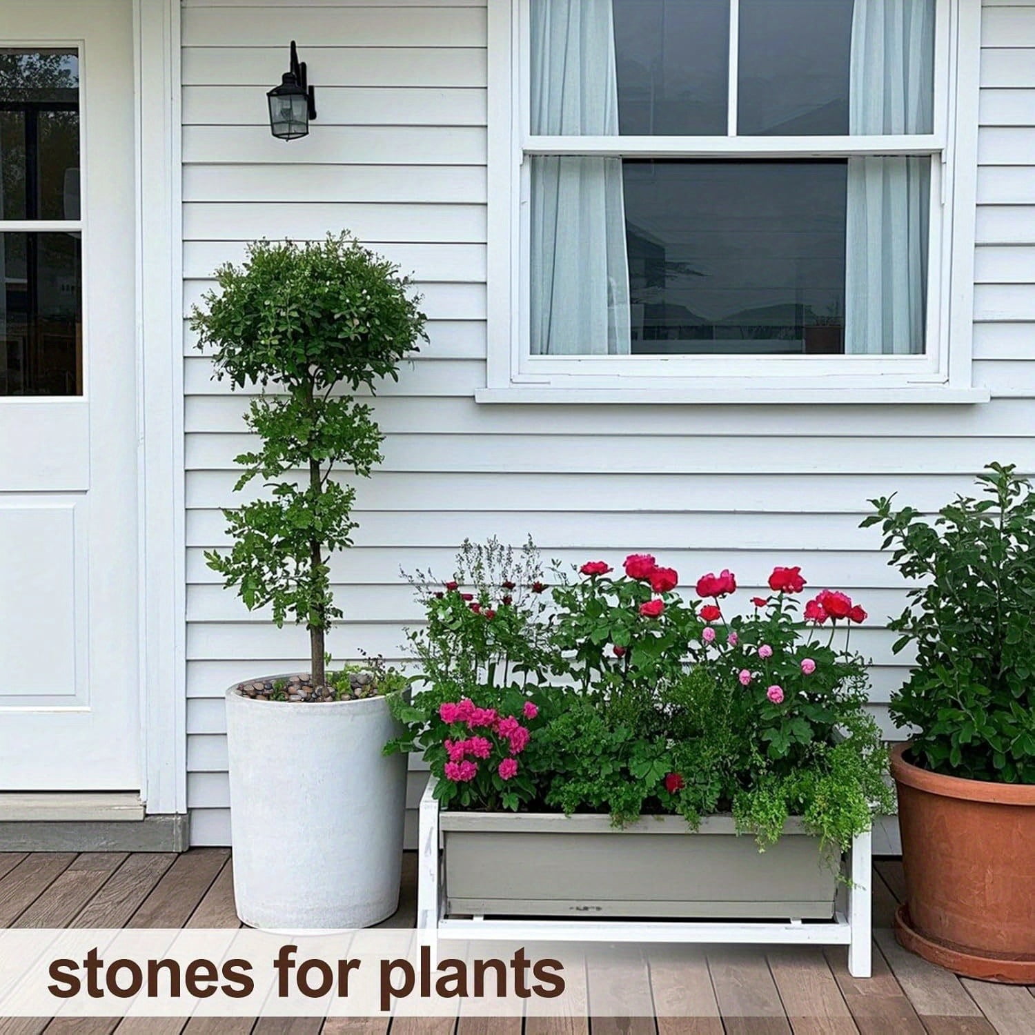 38 lbs Multicolor River Rocks, 2-3 inch Polished Pebbles - Decorative White Stones for Indoor/Outdoor Use, Perfect for Plants, Vase Fillers, Aquariums, Fish Tanks, and Garden Landscaping