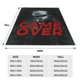 thumbnail image 6 of Shooter Game Over Throw Blanket, Fluffy Soft Cozy Blanket Flannel Plush Microfiber Couch Throw, 50"x40", 6 of 8