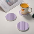 thumbnail image 2 of Circular Drink Coasters Set Seamless Pattern Background Beautiful Home Decor Diatomite Heat-Resistant Diatomite Protect Table Countertop, 2 of 7