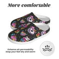 thumbnail image 6 of Fotbe Rainbow Unicorn And Cat Icecream Pattern Women's Fuzzy Curly Fur Memory Foam Loafer Slippers Indoor Outdoor Slippers Winter Home Shoes-39/40, 6 of 7